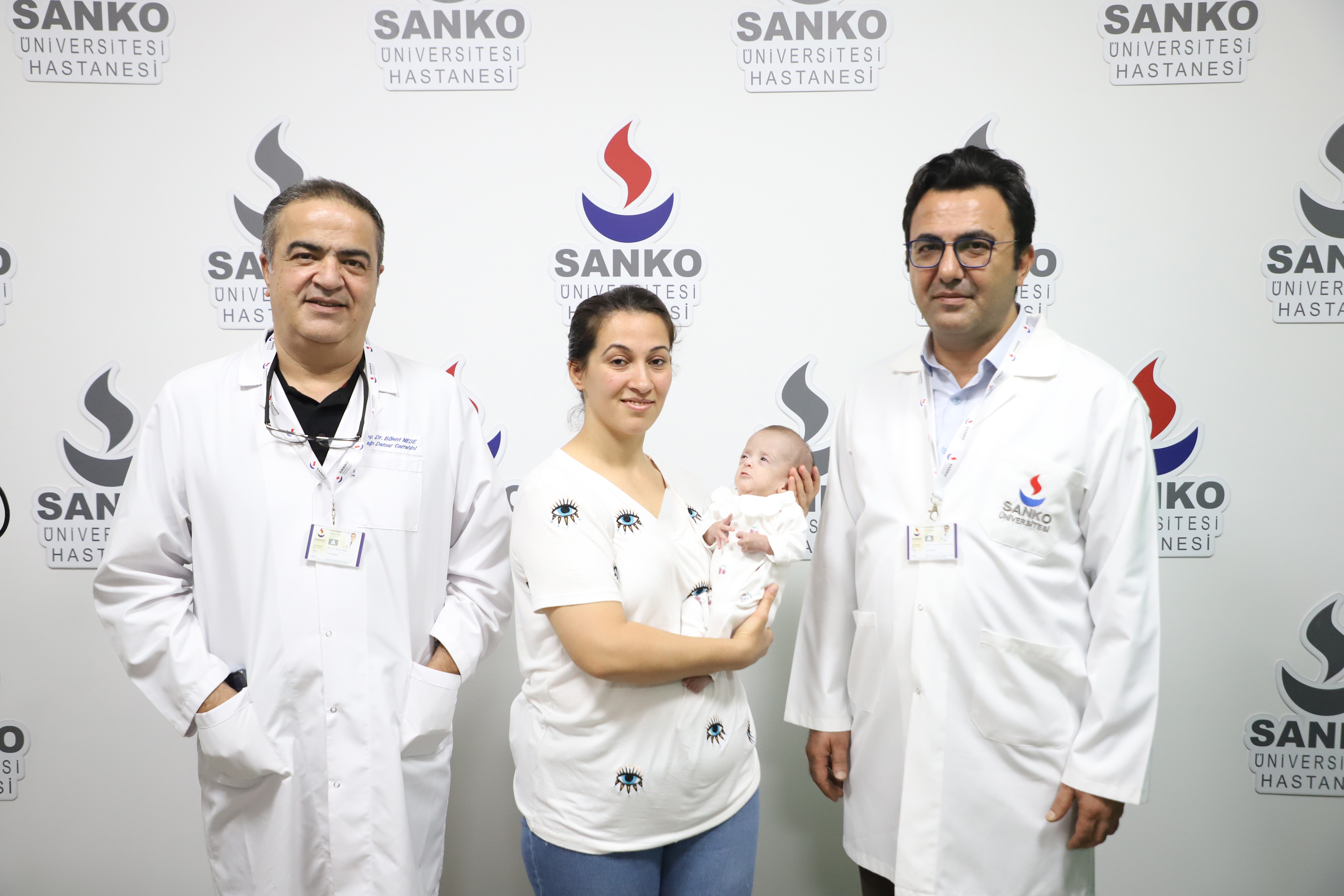 SANKO Üniversitesi Hastanesi'nde bebeğe açık kalp ameliyatı yapıldı