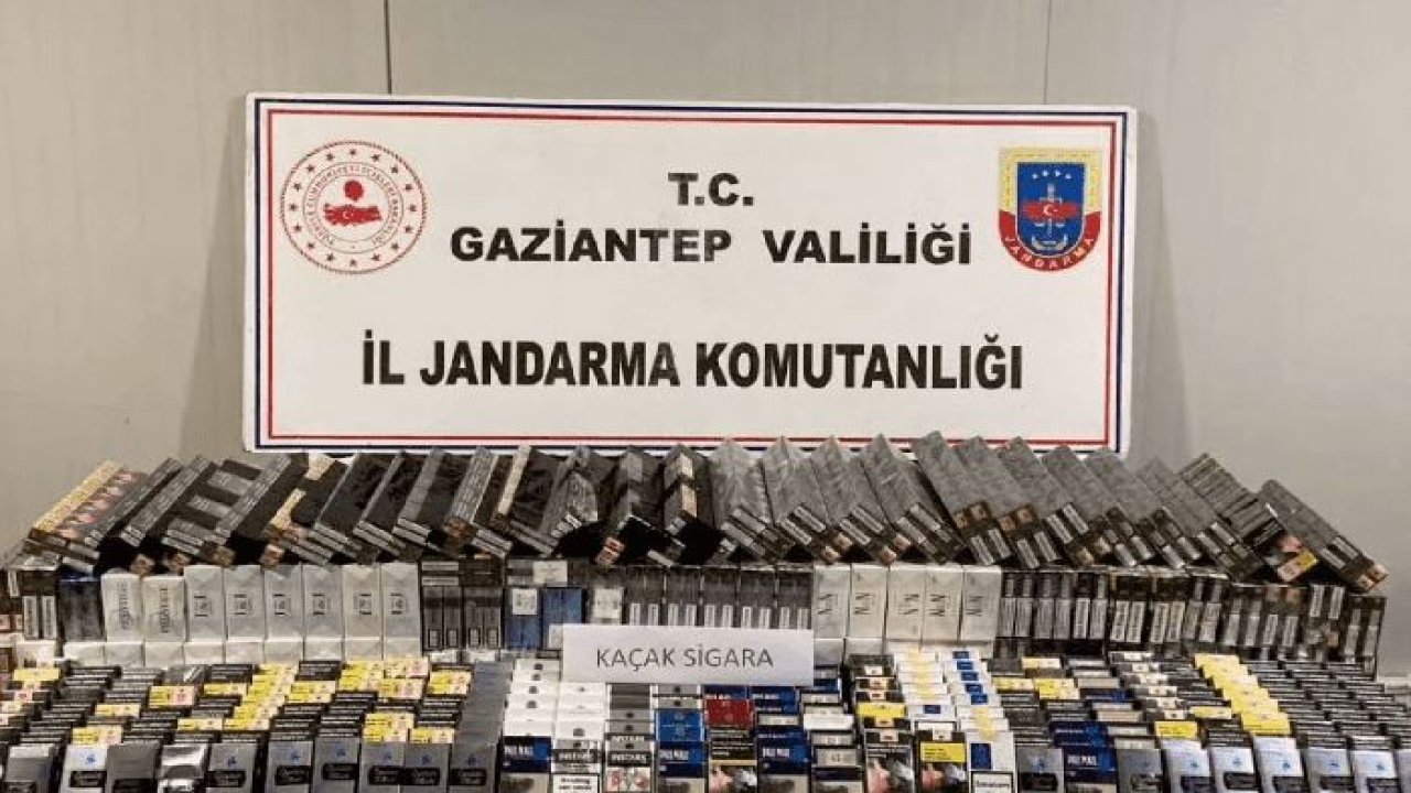 Gaziantep’te düzenlenen operasyonda 41 bin TL değerinde kaçak sigara ele geçirildi
