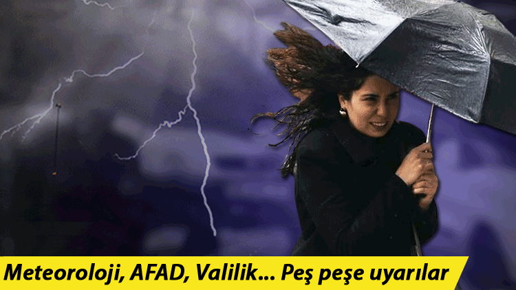 AFAD’dan Gaziantepe Yine Uyarı! AFAD'dan  Aralarında Gaziantep'in  yer aldığı 72 il için meteorolojik uyarı