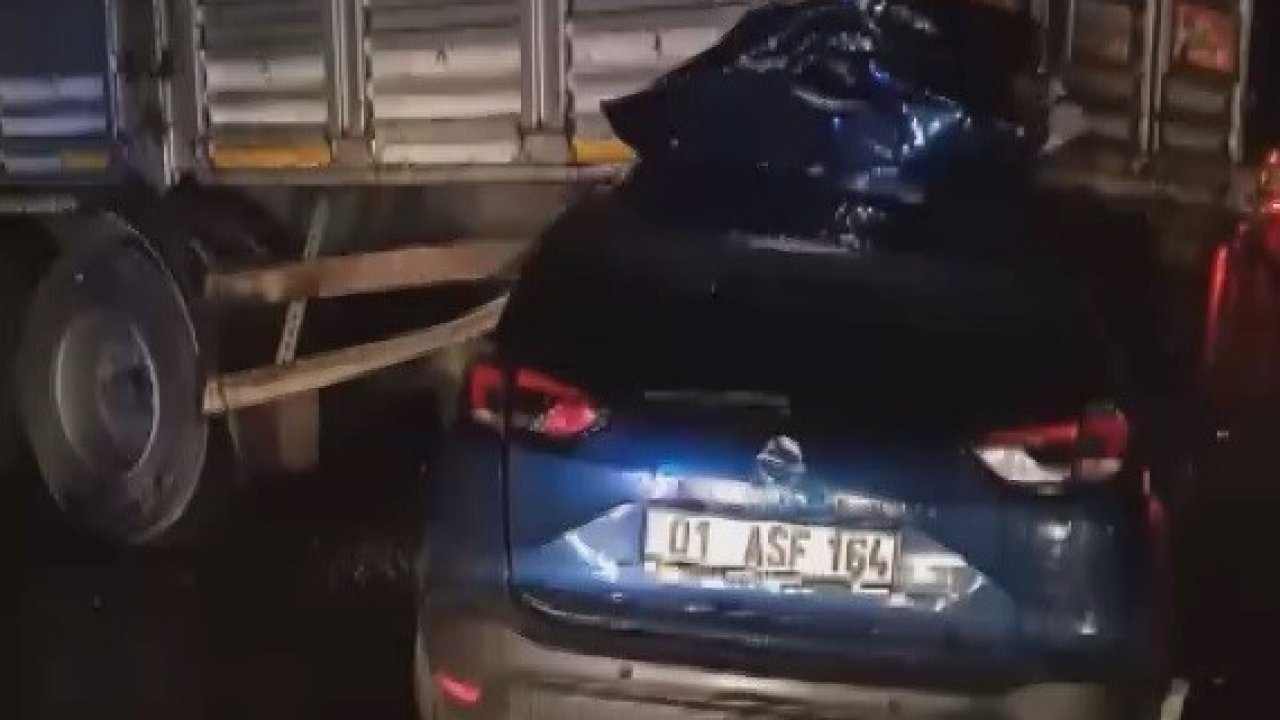 Gaziantep Kaza! Gaziantep'te sağanak yağmur kazaya yol açtı! Gaziantep’te otomobil tıra arkadan çarptı: 1 ölü, 3 yaralı