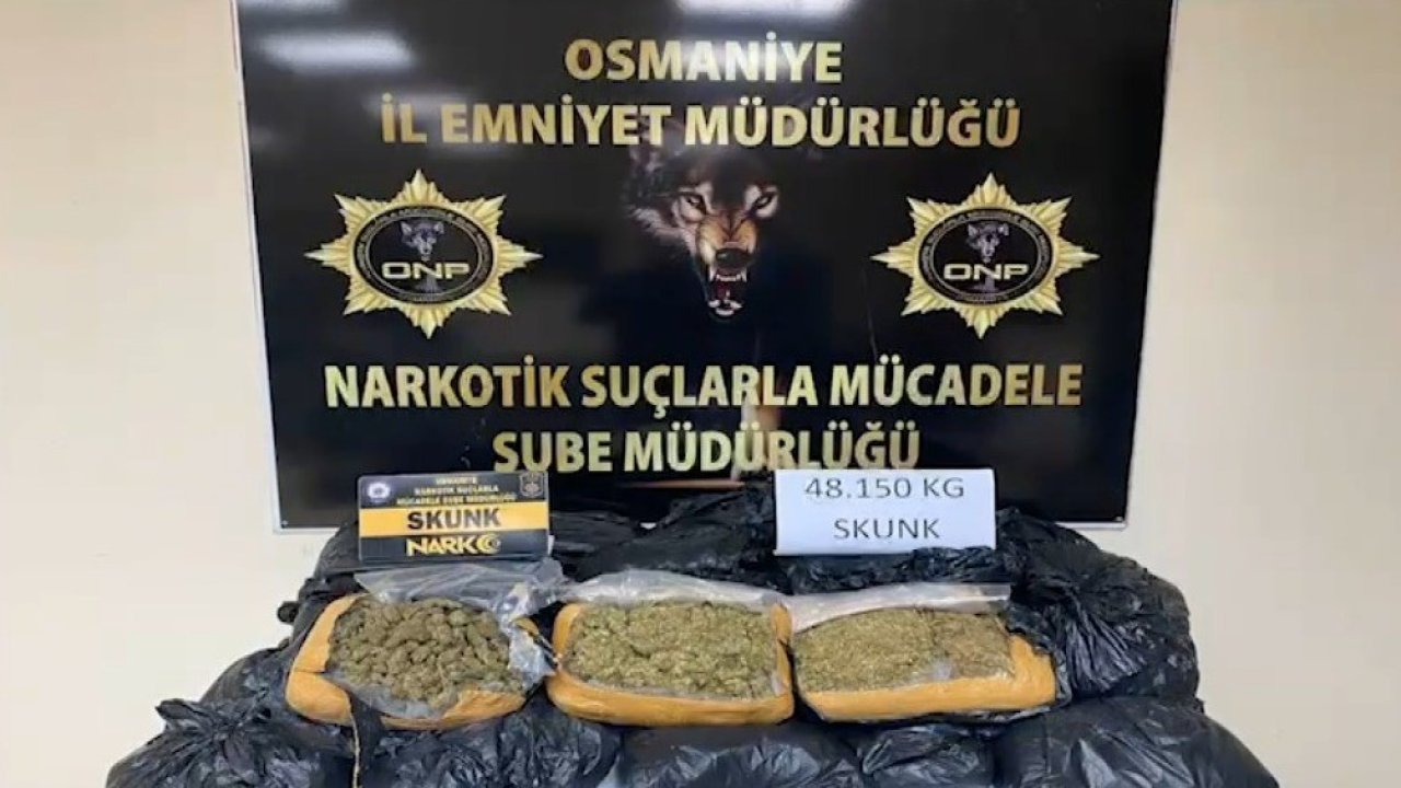 Tarsus-Adana-Gaziantep Otoyolu'nda 48 kilo sentetik uyuşturucu ele geçirildi