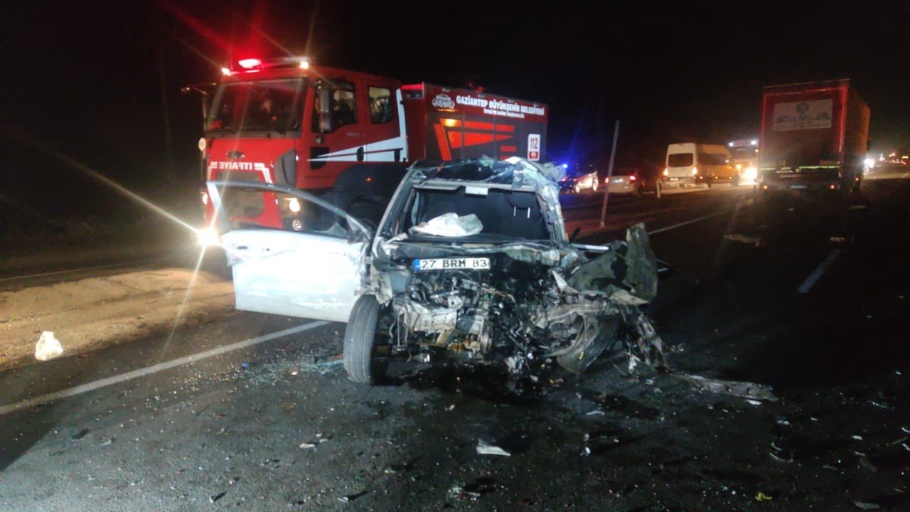 Gaziantep’te feci kaza: 1 ölü, 1 ağır yaralı