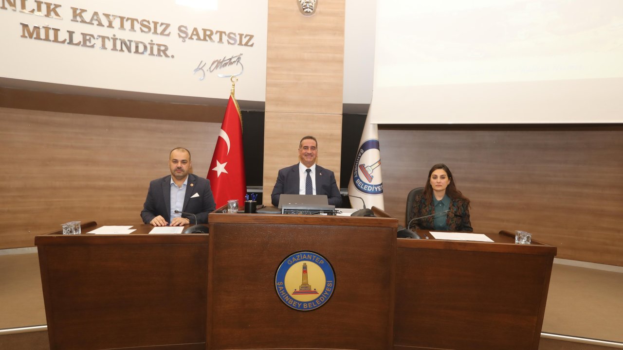 Şahinbey Belediyesi Aralık ayı meclis toplantısı yapıldı