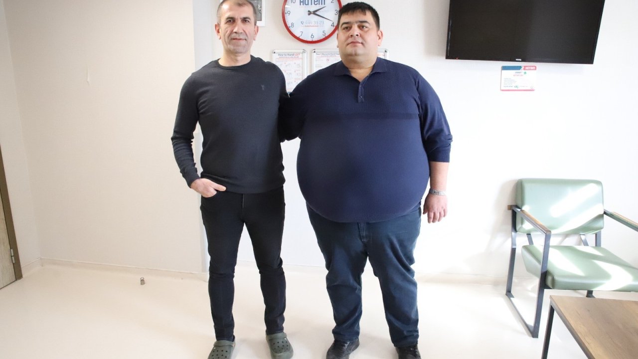 Gaziantep'te 220 kiloyla girdiği mide ameliyatının ardından 15 günde 15 kilo verdi