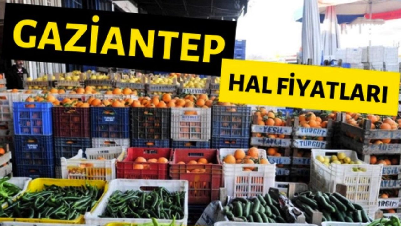 Gaziantep'te En Ucuz Meyve Sebze Fiyatları Burada! Gaziantep Hal Fiyatları 7 Ocak 2024