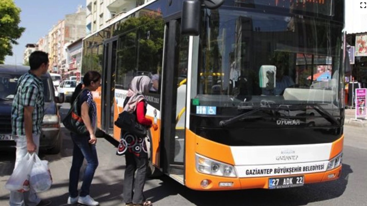 Gaziantep'e Müjde! Toplu Ulaşım Bugün ücretsiz