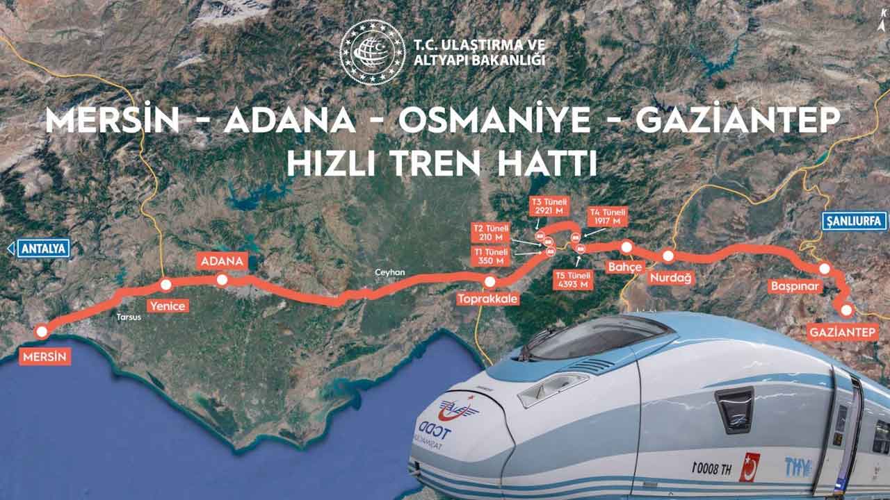 Gaziantep-Osmaniye-Adana-Mersin'e Hızlı Tren Müjdesi! Bakan Duyurdu!