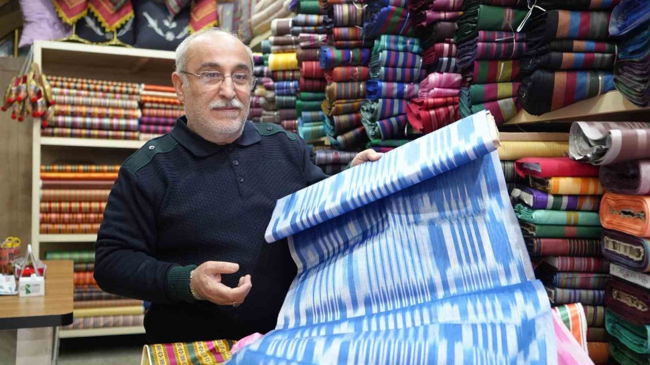 Gaziantep'te el tezgahlarında ’kutnu kumaşı’ geleceğe taşınıyor