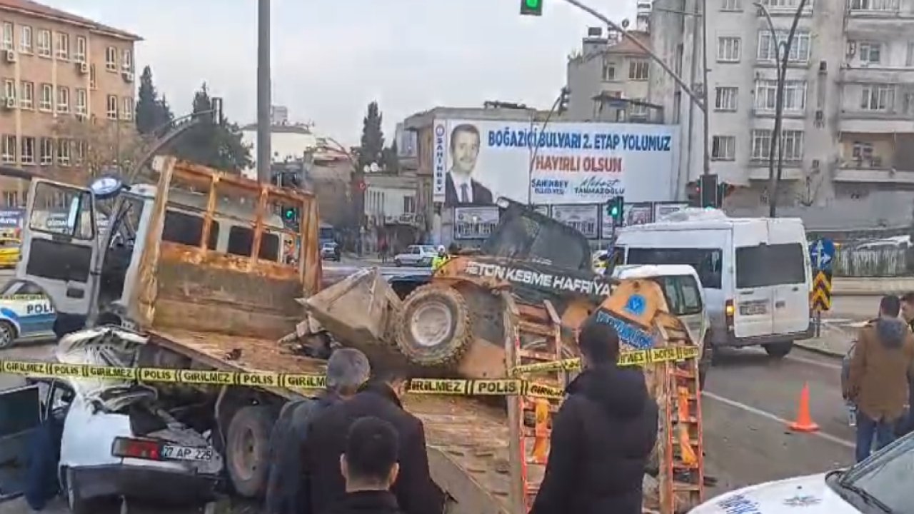 Gaziantep'te Freni Patlayan kamyon Dehşet Saçtı!  Ortalık Savaş Alanına Döndü