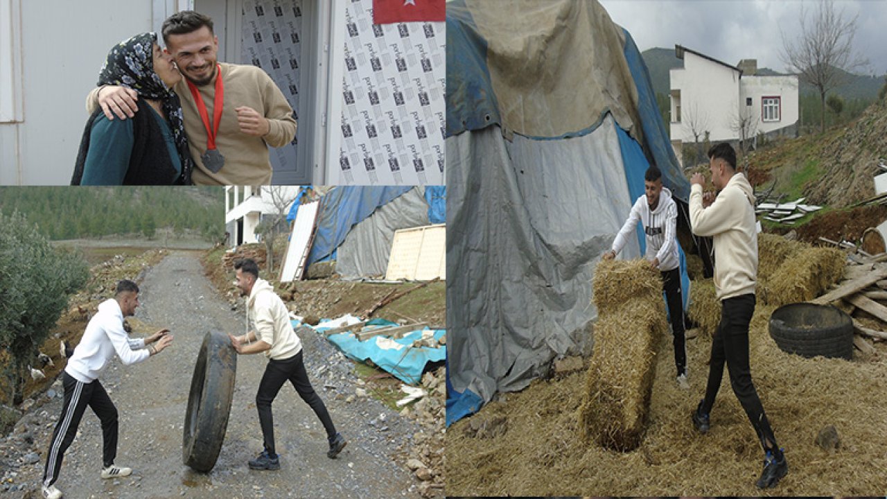 Gaziantep’te lastik ve saman balyaları arasında dünya şampiyonluğuna hazırlanıyor