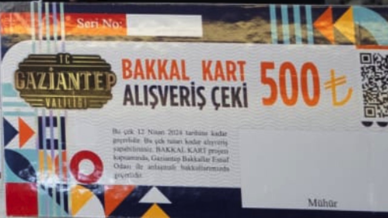 Gaziantep'te aileler "Bakkal Kart"la ilk alışverişlerini yaptı