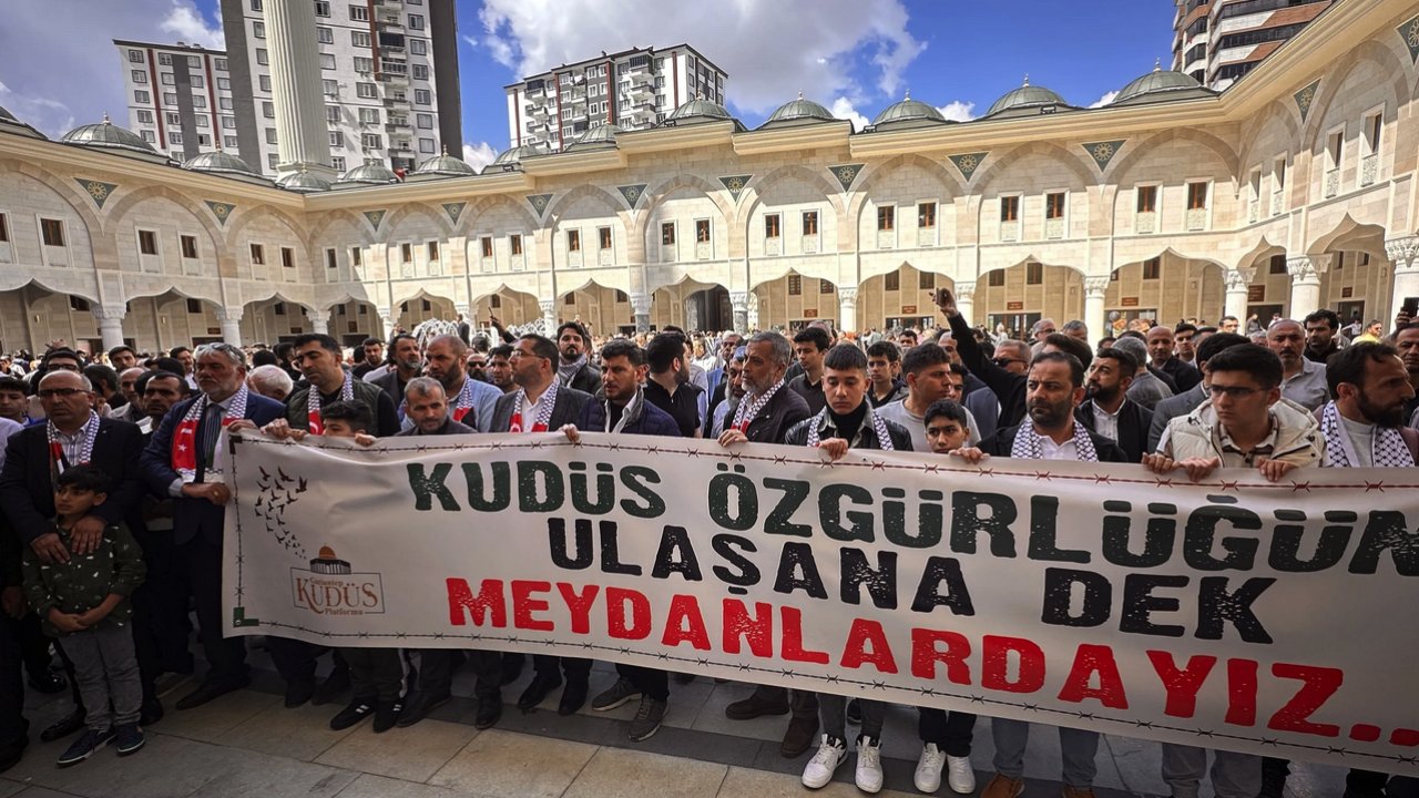 Gaziantep, Kahramanmaraş, Adıyaman ve Malatya'da İsrail'e DEV protesto