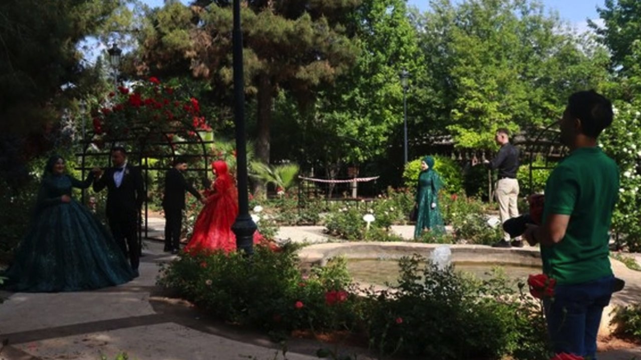 Gaziantep'te Gelin Damatlar Buraya Akın Ediyor! Gaziatep'te Muhteşem Manzarısıyla Botanik Bahçe