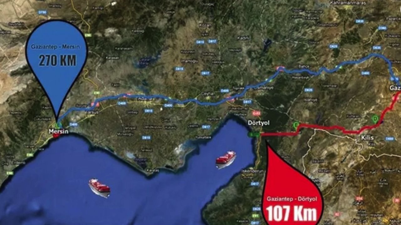 Gaziantep ile İskenderun Limanı arası 270 km’den 110 km’ye düşecekti! Bu yol için 10 yıldır tek adım atılmadı