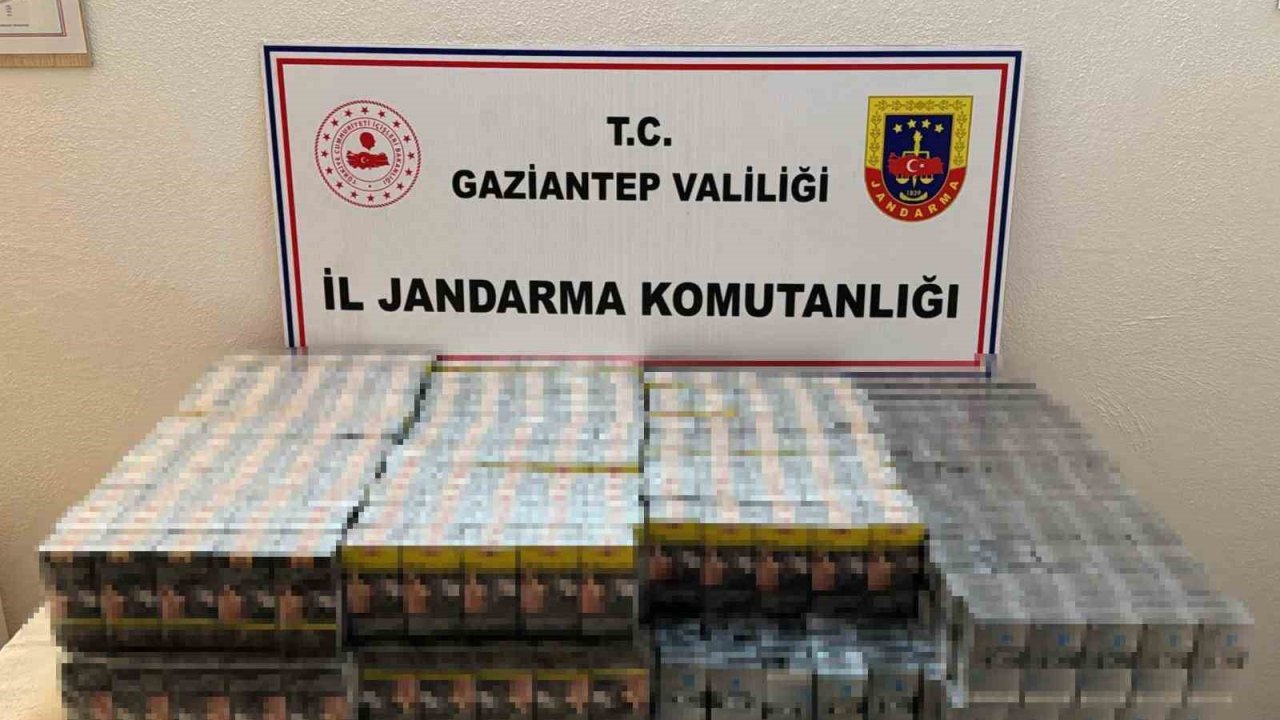 Gaziantep’te 1 milyon TL değerinde kaçak sigara ele geçirildi: 32 gözaltı