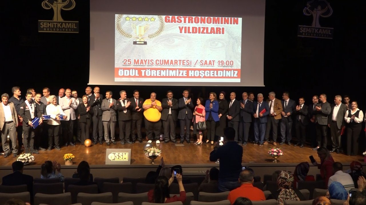 Gaziantep’te ’Gastronominin Yıldızları ödül töreni düzenlendi