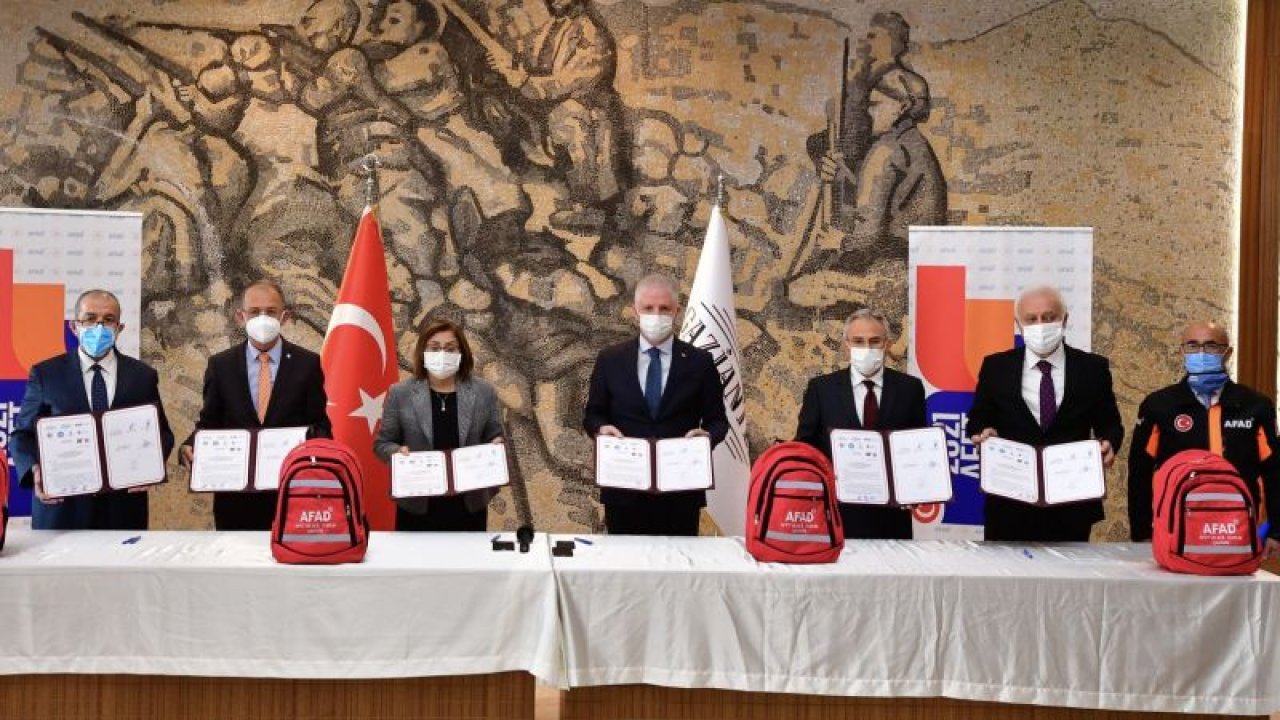 Gaziantep’te Afet Farkındalık Eğitimi İşbirliği Protokolü İmzalandı