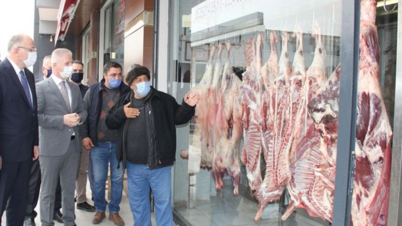 Vali Gül ve Milletvekili Koçer, et borsası ve et halini inceledi