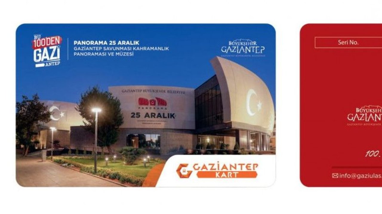 100’üncü yıla özel 100 bin adet Gaziantep kart basıldı