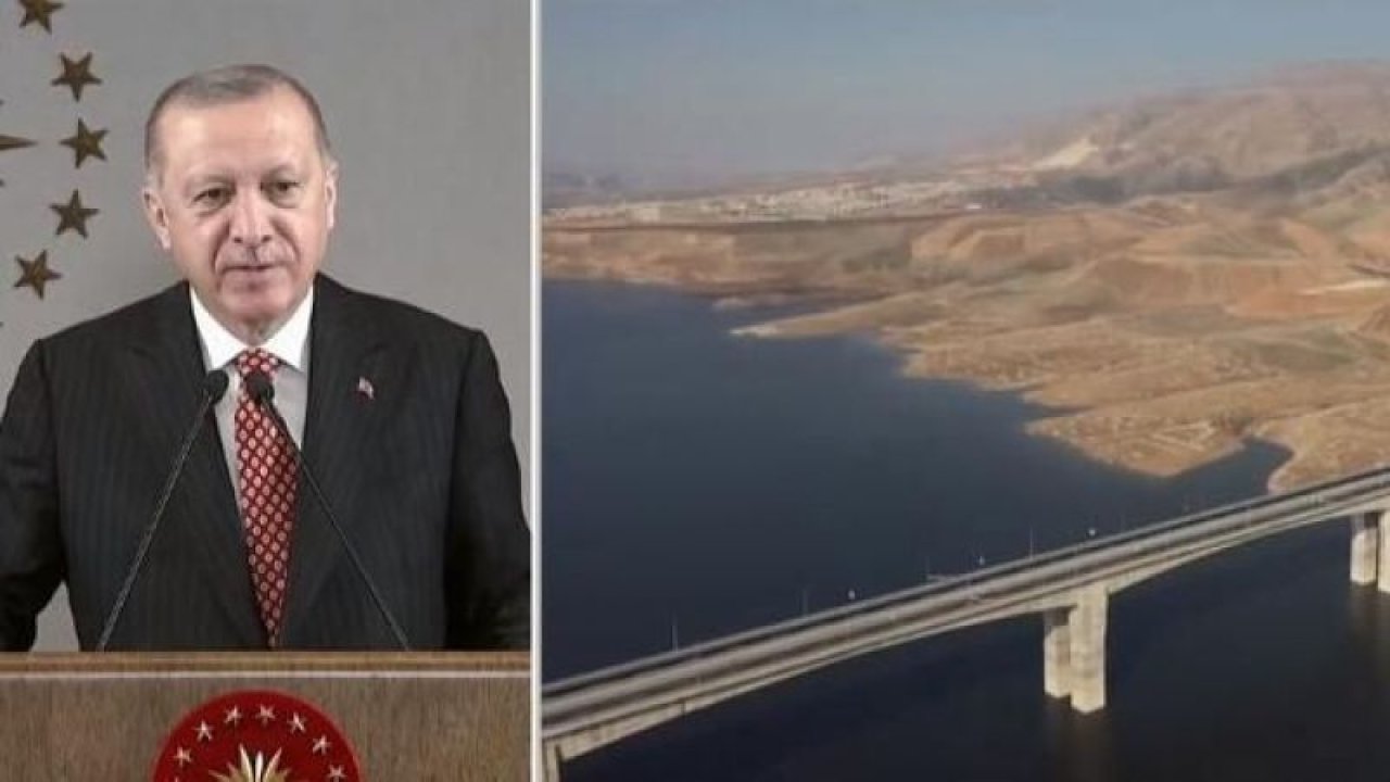Video İzle..Hasankeyf-2 Köprüsü açıldı! Cumhurbaşkanı Erdoğan:  Her türlü alçaklığa imza attılar."
