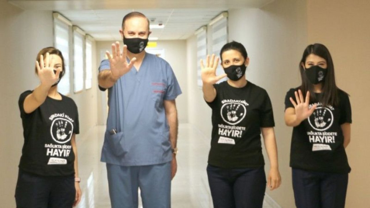 Gaziantep’te Sağlıkçıya Şiddete Hayır Günü etkinliği