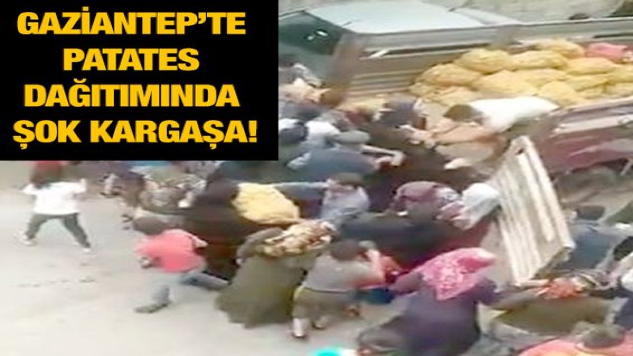 Video Haber...Gaziantep’te Patates Dağıtımında Şok Kargaşa!