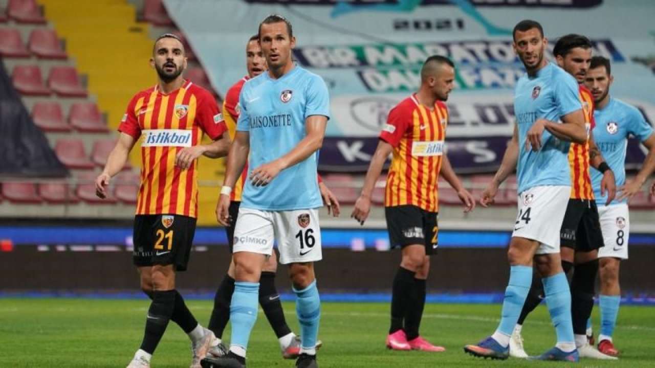 Gaziantep FK, Kayseri'den puanla dönüyor