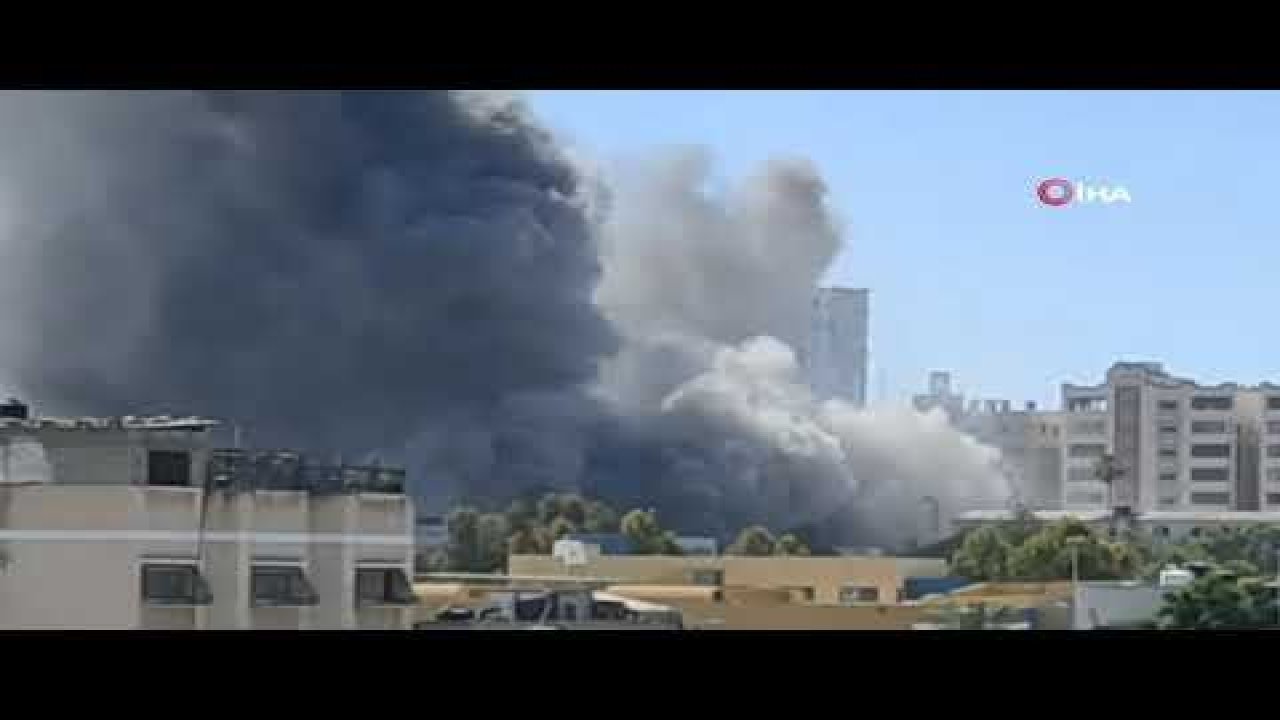 Son Dakika...Video Haber...İsrail, Gazze’de medya ofislerinin bulunduğu 12 katlı binayı vurdu