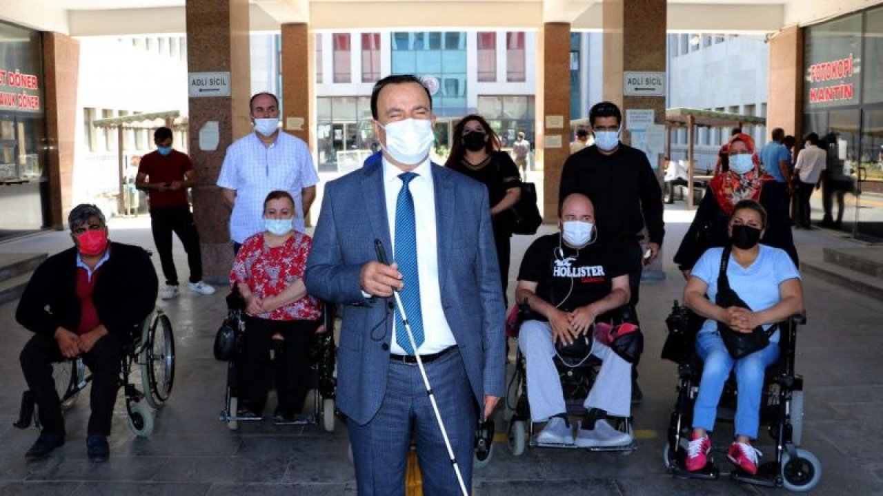 Gaziantep'te engelliler, Beykent Üniversitesi Rektörü Murat Ferman hakkında suç duyurusunda bulundu