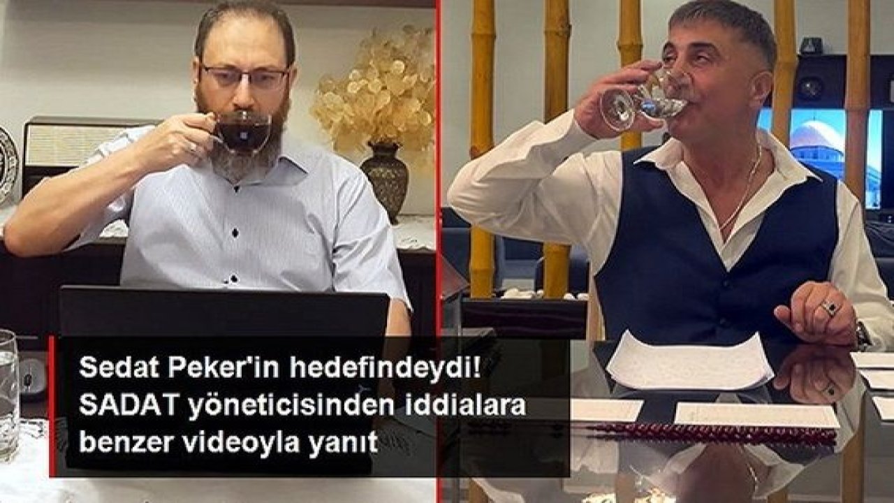Video Haber..SADAT'tan Sedat Peker'in Suriye iddiasına benzer video ile yanıt! Masada su bardağı, çay ve tatlı tabağı