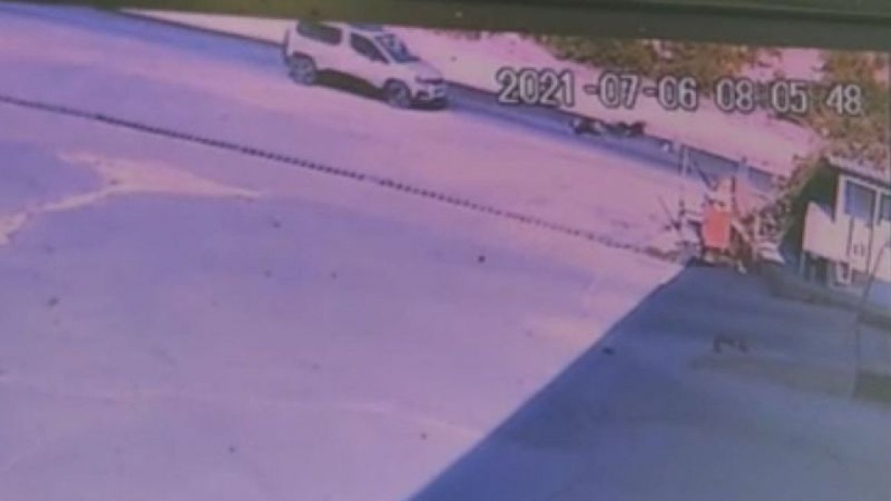 Video Haber...Motorsiklet sürücüsü ölümden 1 metreyle kurtuldu