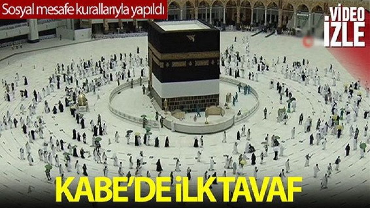 Video Haber: Kabe’de Hacı adaylarının ilk tavafı başladı