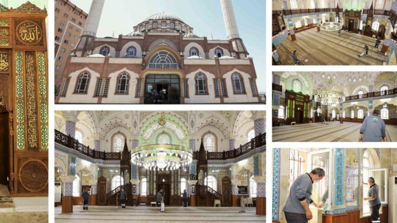 Foto Haber:Şehitkamil’deki camiler bayram namazına hazır