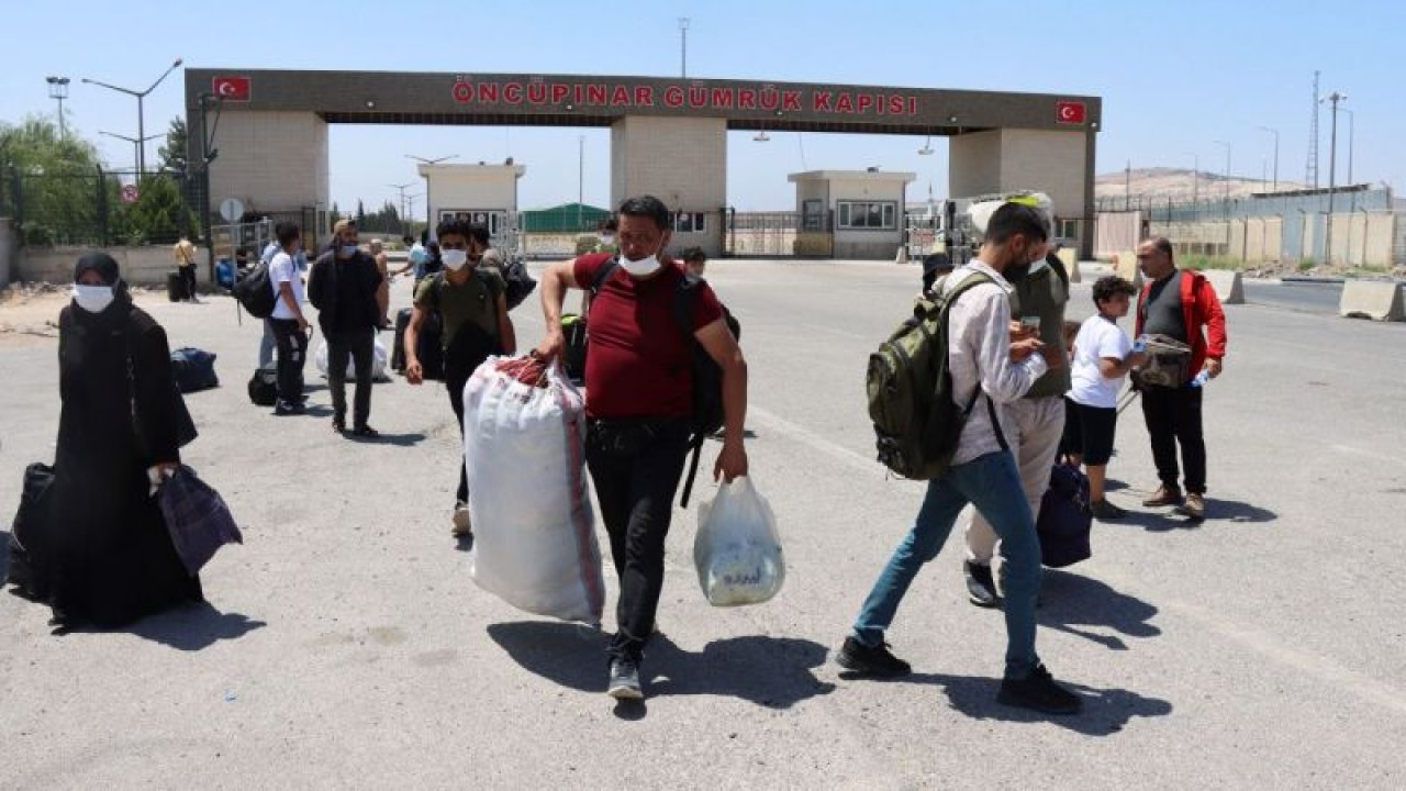 Suriyeliler tatillerini yaptılar.Gaziantep’e dönüyorlar
