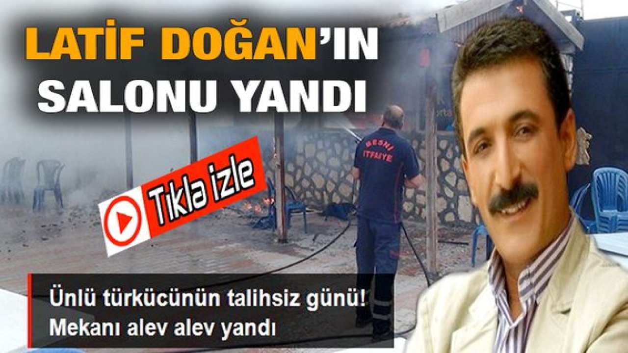 Son Dakika: Video Haber...Besni'de Ünlü türkücü Latif Doğan'a ait düğün salonunda yangın çıktı