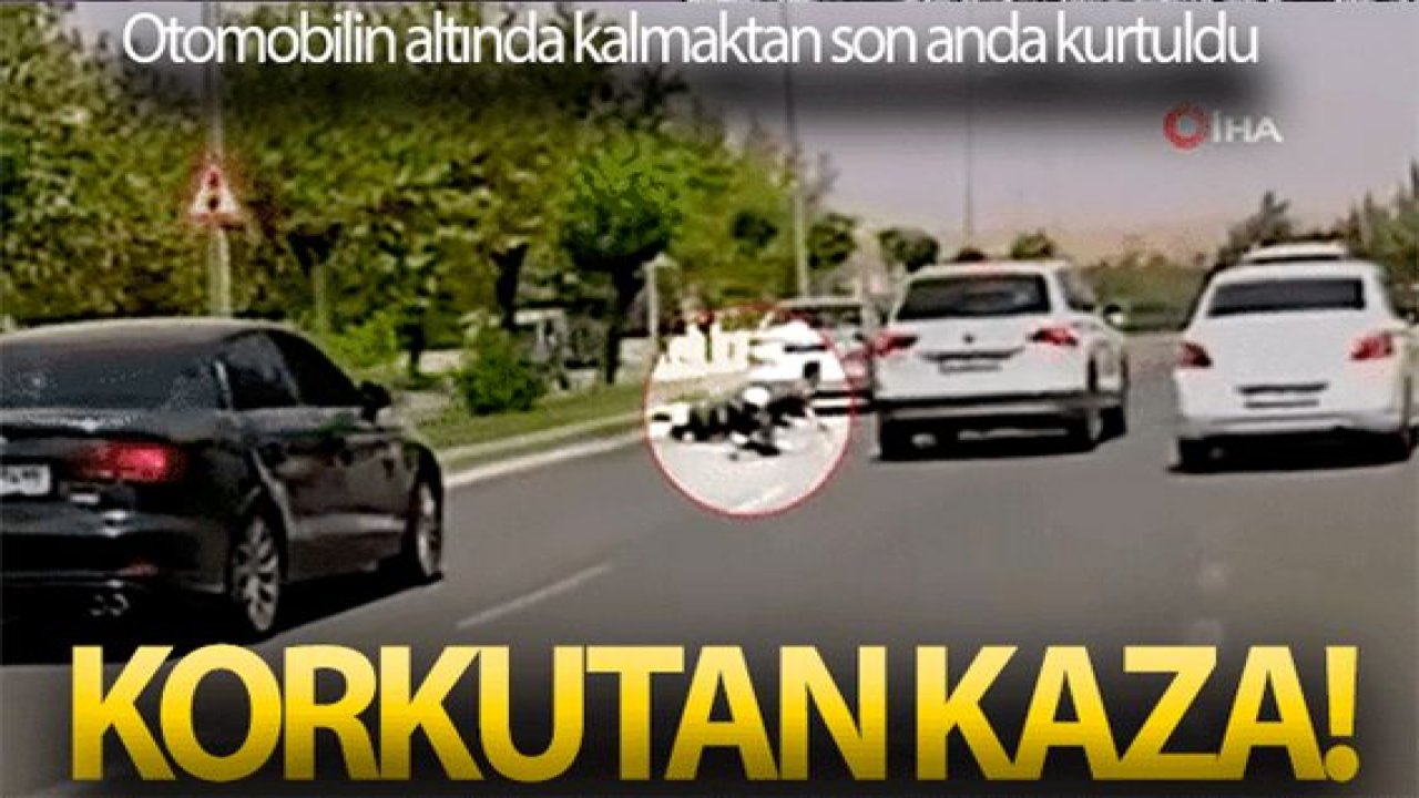 Son Dakika:Video Haber...Ölümden Döndü.Otomobilin altında kalmaktan son anda kurtuldu