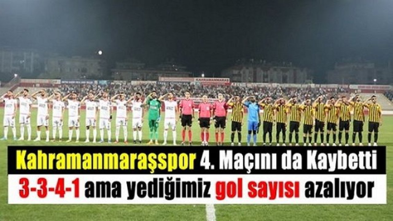 Maraşspor Rekora Koşuyor! Kahramanmaraşspor'un Gol Yeme Sayısı Azalıyor! Bayburt Özel İdare Spor maç sonucu 0-1