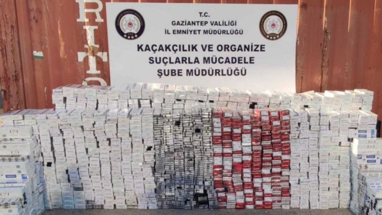Video Haber:Gaziantep’te 33 bin paket kaçak sigara ele geçirildi