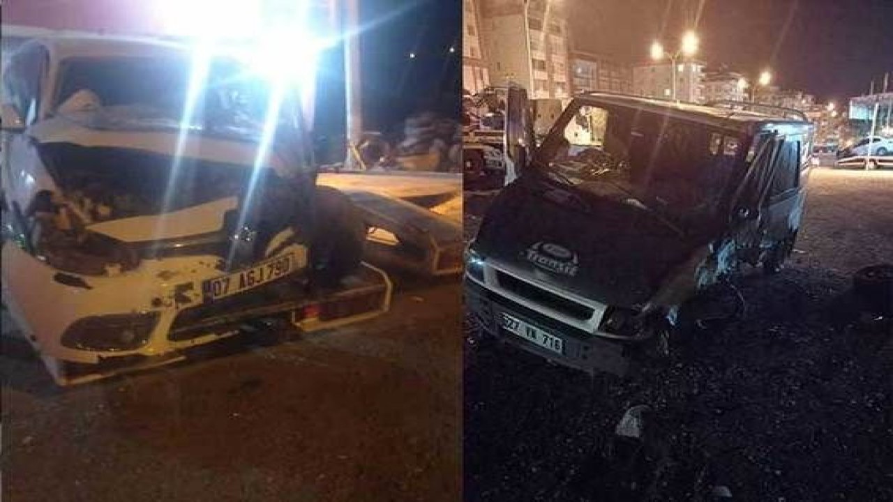 Son Dakika...Gaziantep'te minibüsle otomobilin çarpıştığı kazada 4 kişi yaralandı