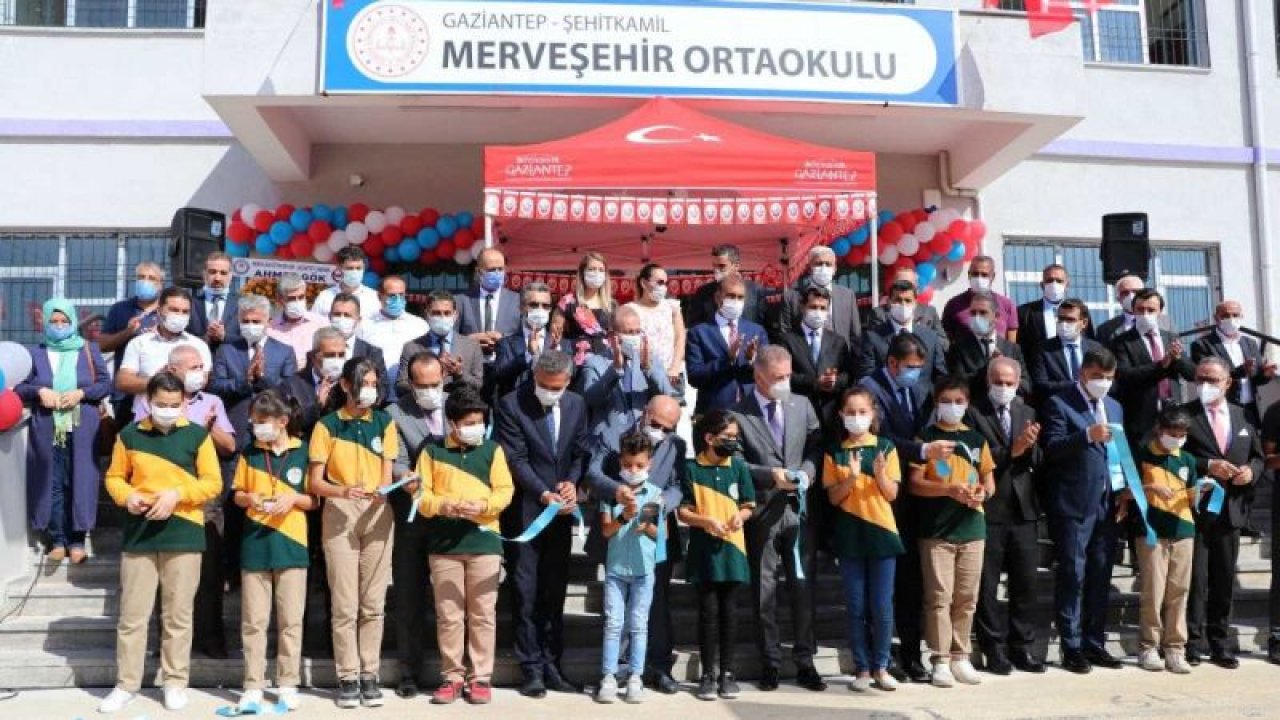 Gaziantep’te Eğitim Yatırımları Sürüyor.Bir Okul Daha Açıldı