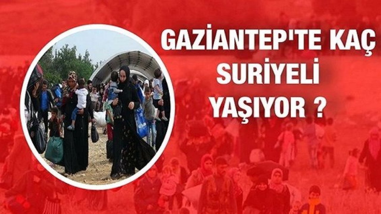 Biliyormusunuz? Gaziantep'te kaç Suriyeli yaşıyor ?