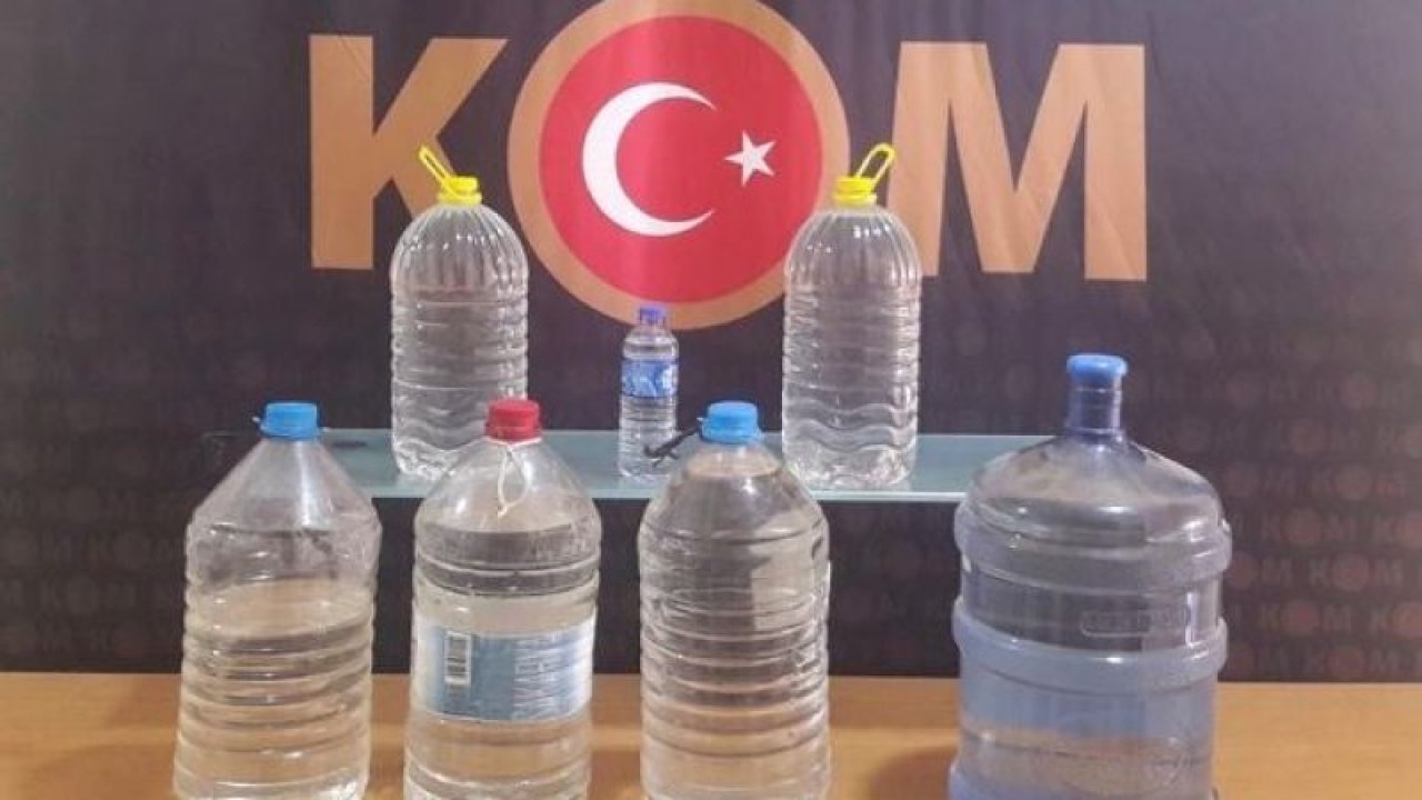Gaziantep’te su şişesinde sahte içkiler nerede satılıyor?