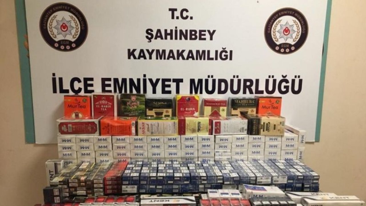 Gaziantep’te bin 528 paket gümrük kaçağı sigara ele geçirildi