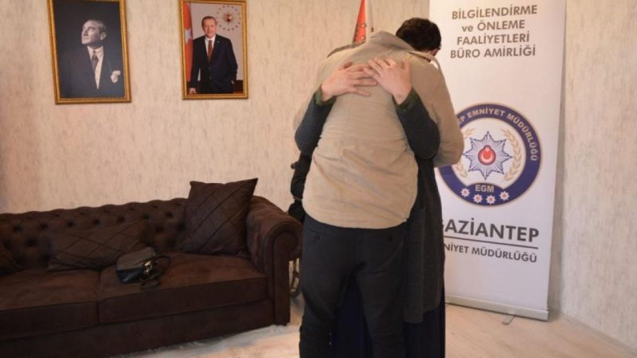 Teslim olmaya ikna edilen terörist, Gaziantep'te ailesine kavuştu