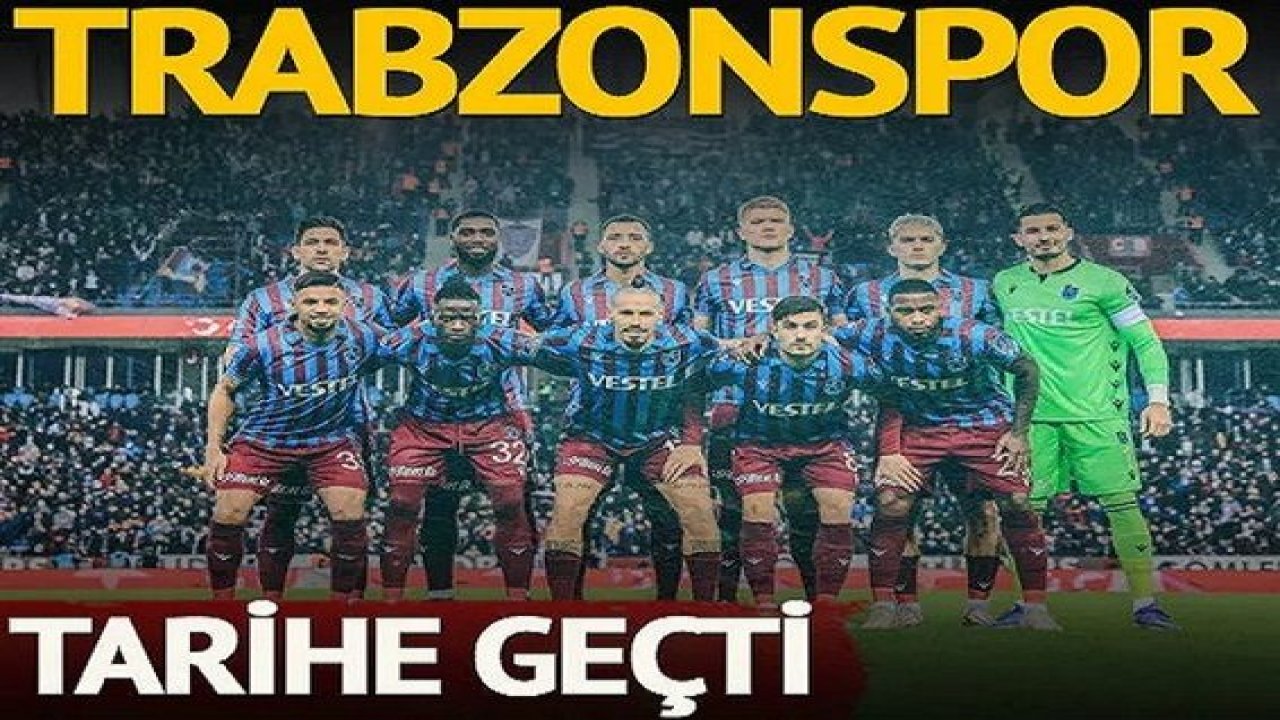 Son dakika: Trabzonspor'dan Süper Lig rekoru geldi! En fazla puan toplayan takım...