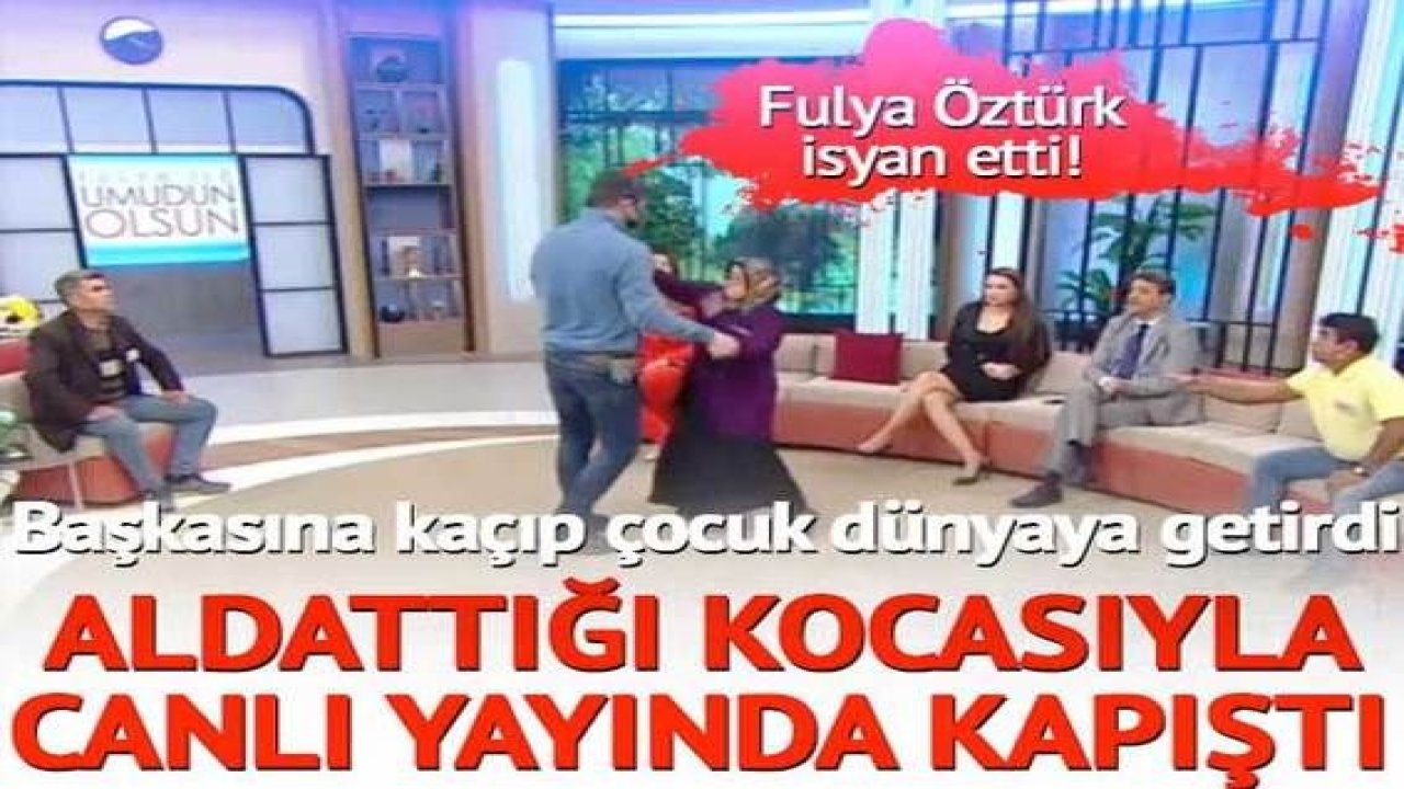 Fulya Öztürk'ün programında boşanma kavgası! Eşinden kaçıp başka kişiden çocuk yapan kadın olay çıkardı