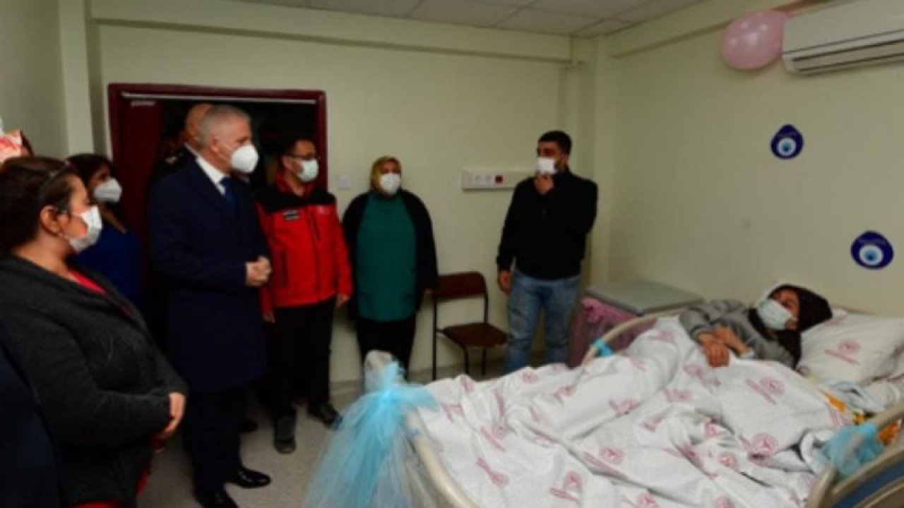 Gaziantep'te yeni yılın ilk bebeği dünyaya 'merhaba' dedi