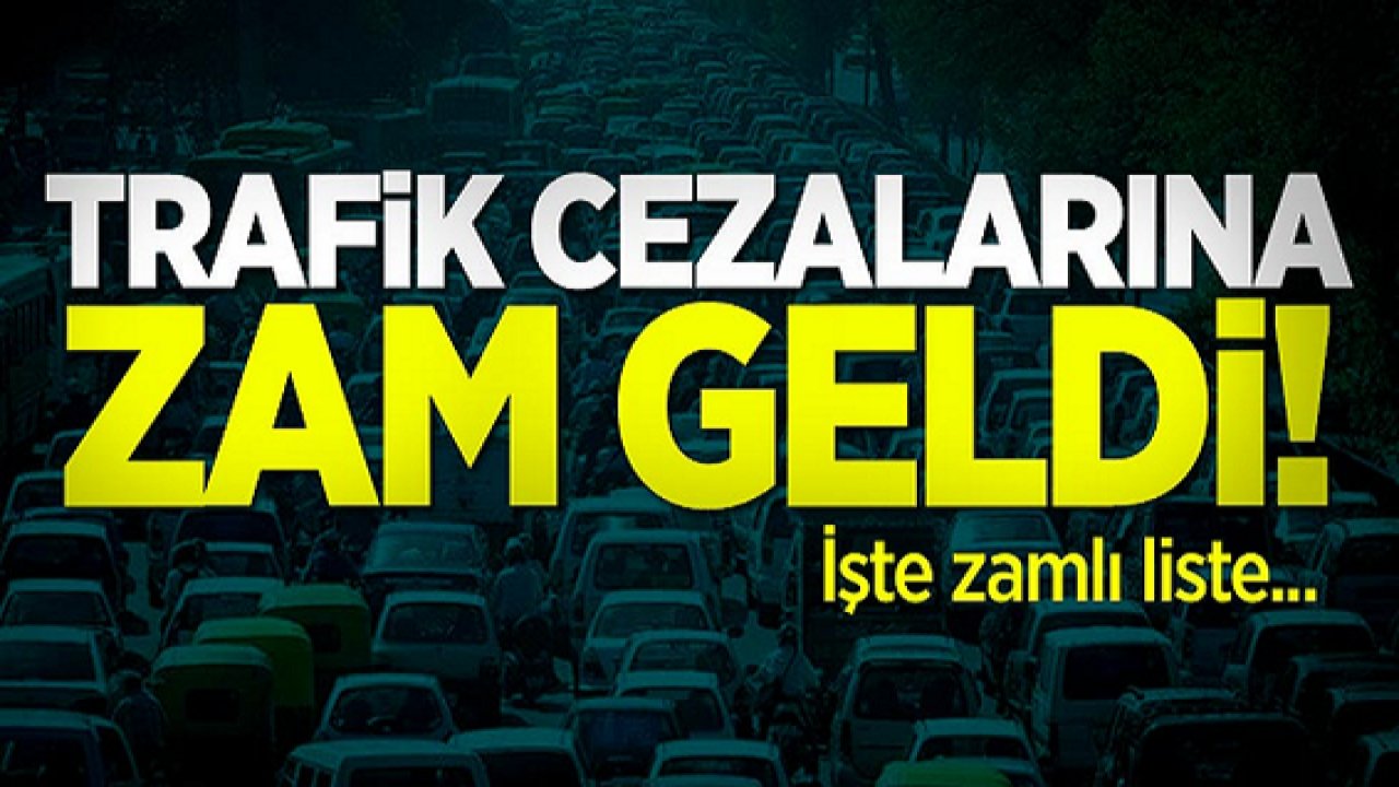 Trafik cezalarına %36.2 zam geldi!2022 trafik cezaları tam listesi…