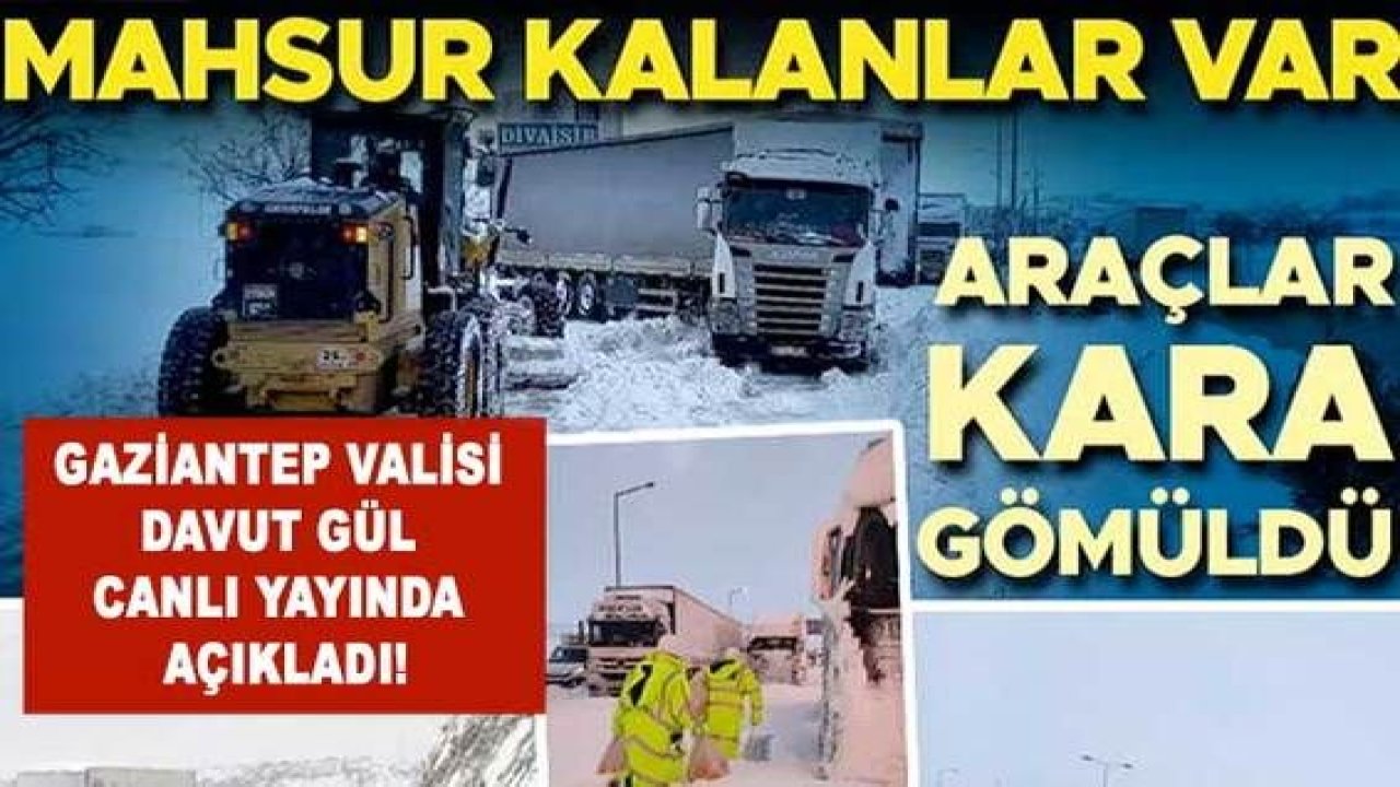 Son dakika: Video Haber...Gaziantep Valisi Davut Gül Canlı Yayında Açıkladı!Tarsus-Adana-Gaziantep karayolunda trafik durdu: 2 bin 900'e yakın kişi kurtarıldı