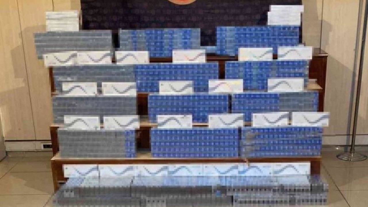 Gaziantep’te 4 bin 970 paket kaçak sigara ele geçirildi